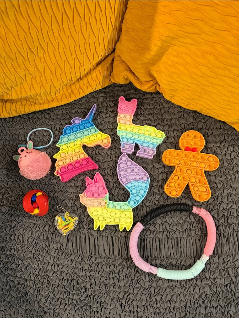 Rainbow Animal Pop-It Fidget Toy Set - Multicolor